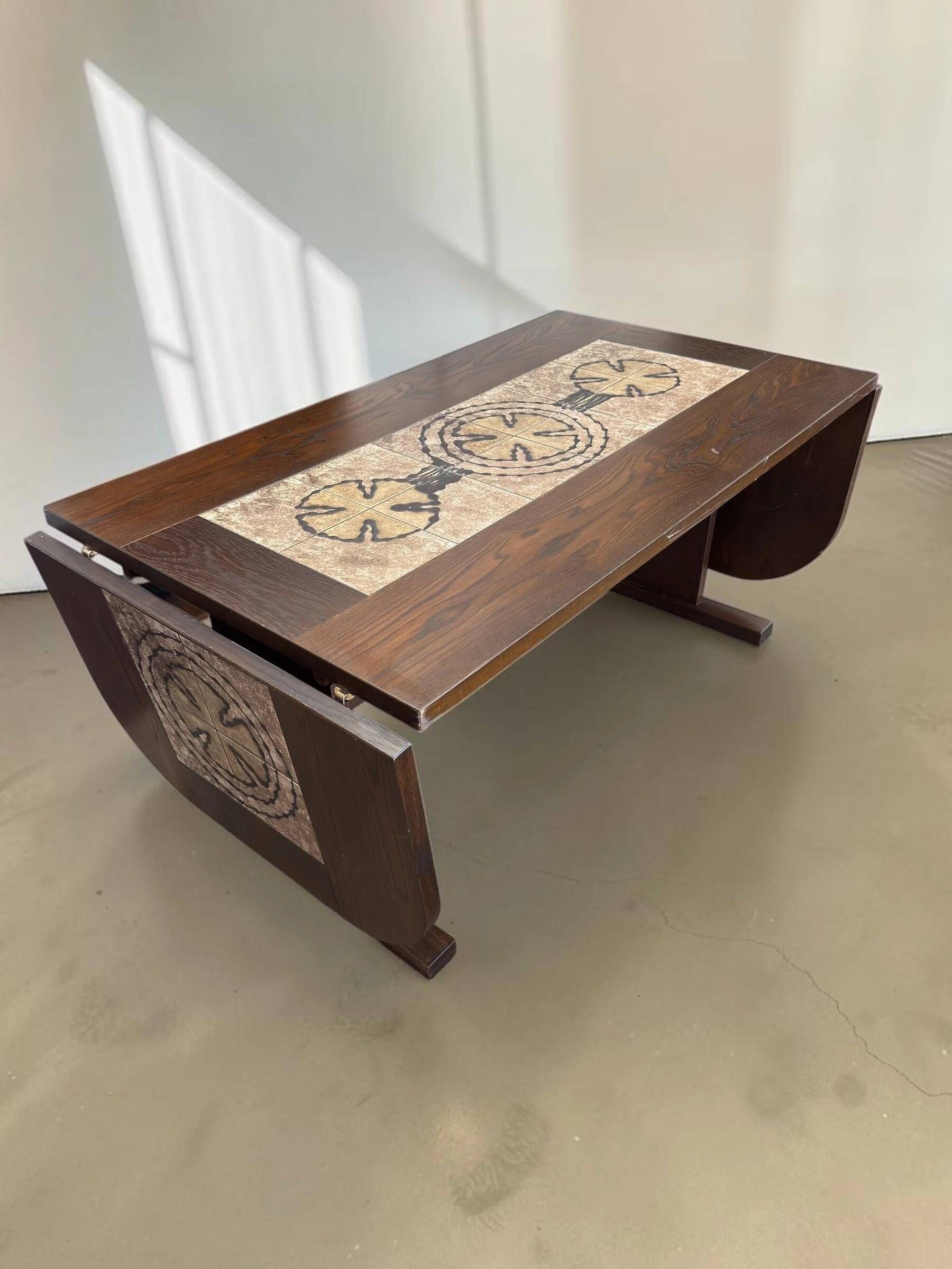 Table à manger danoise extensible de Poul Poulsen pour Ganso Møbler