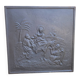 Cast iron fireplace plate