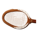 Palm, teak and mahogany game racket