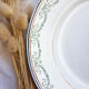 Set of 6 flat plates Saint Amand Blue white red Iron Earth