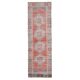 Vintage Turkish Oushak Handmade Wool Cotton Red Runner 85x277