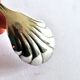 Vintage silver-plated sugar spoon Gulden Alsace shell design 15cm