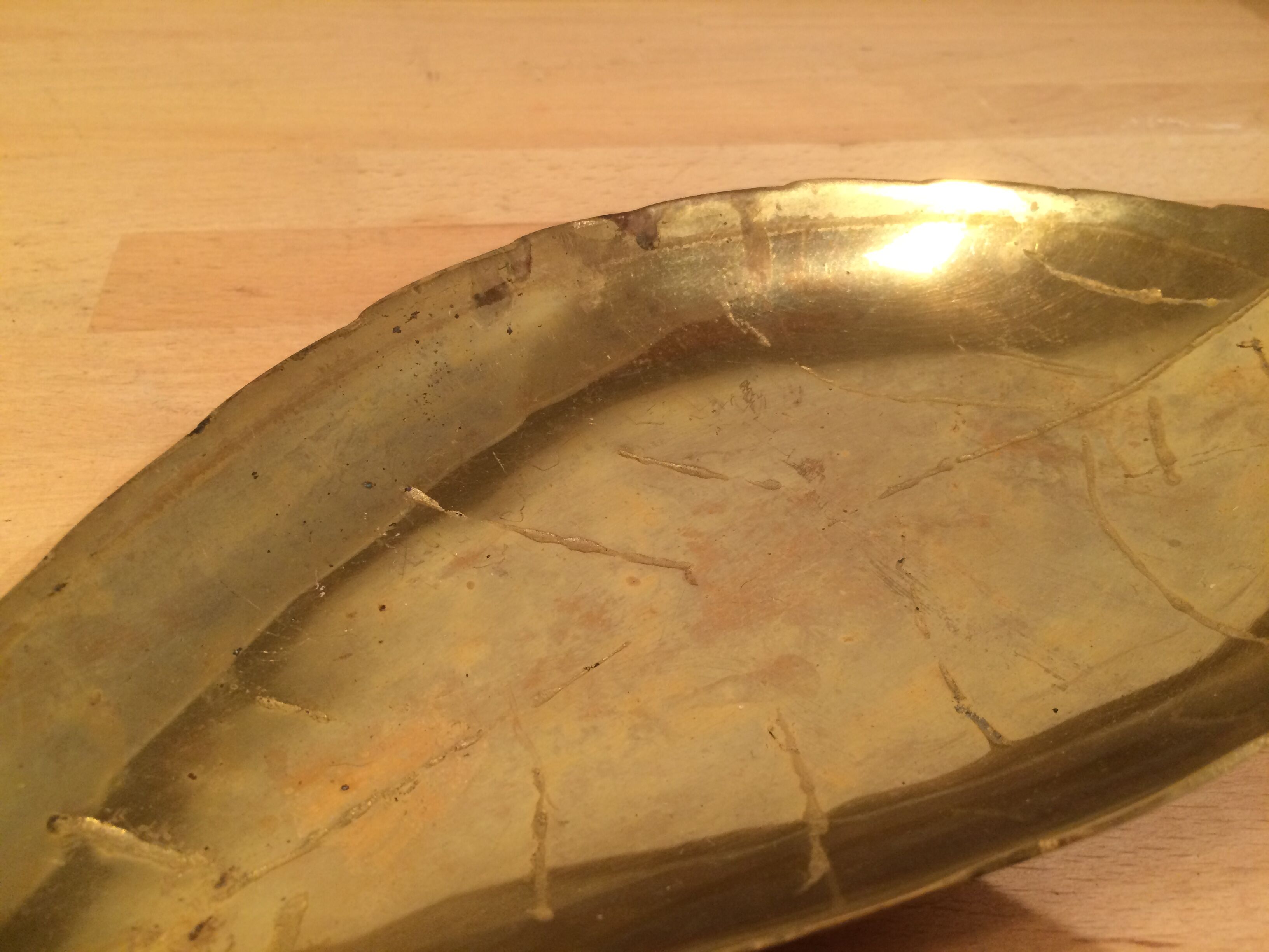 Empty pocket sheet brass style jungle chic