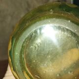 Vintage carafe in fluorine, signed 1930s–40s.