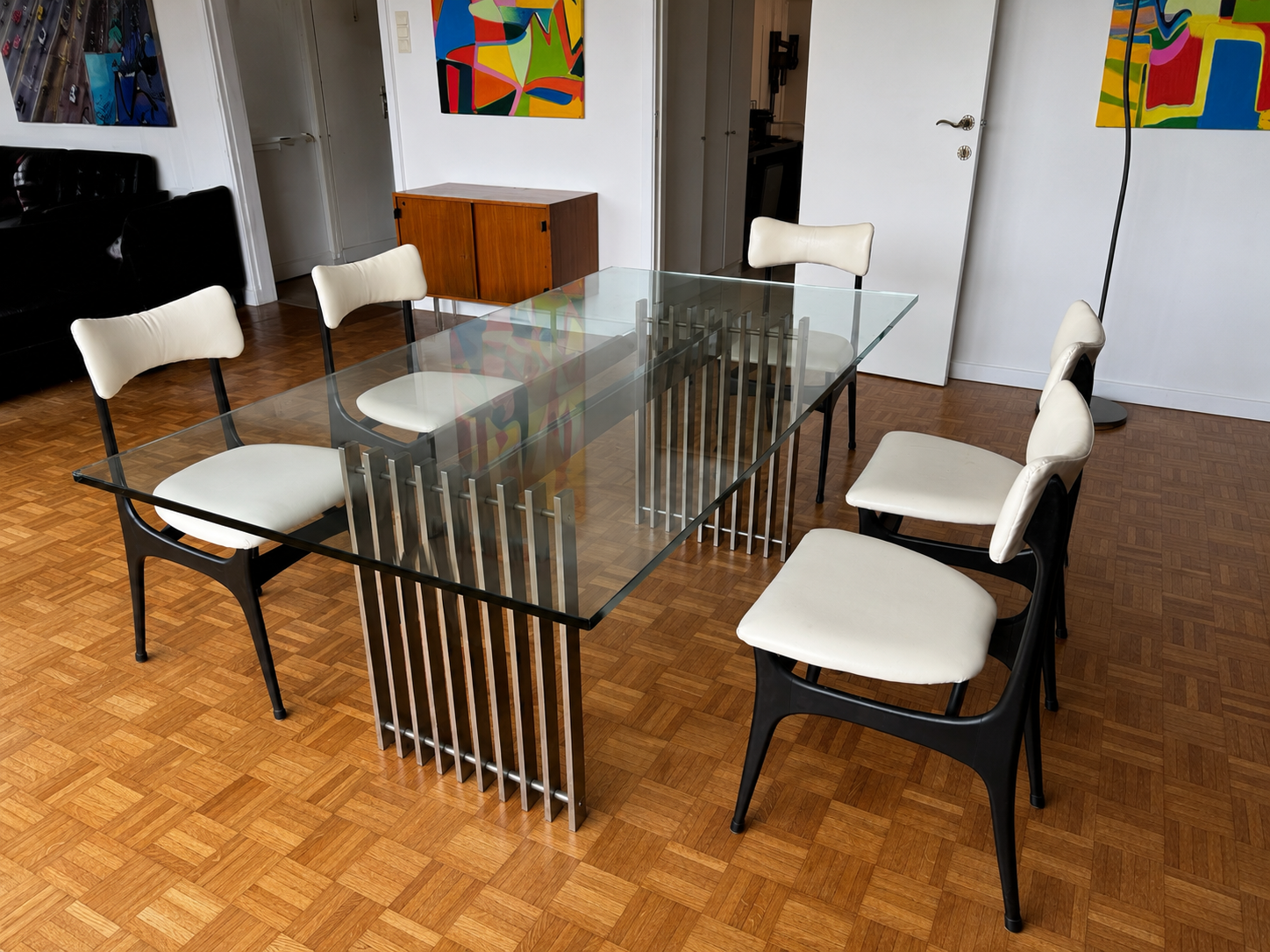 Set of 5 Alfred Hendrickx chairs for Belform 1950