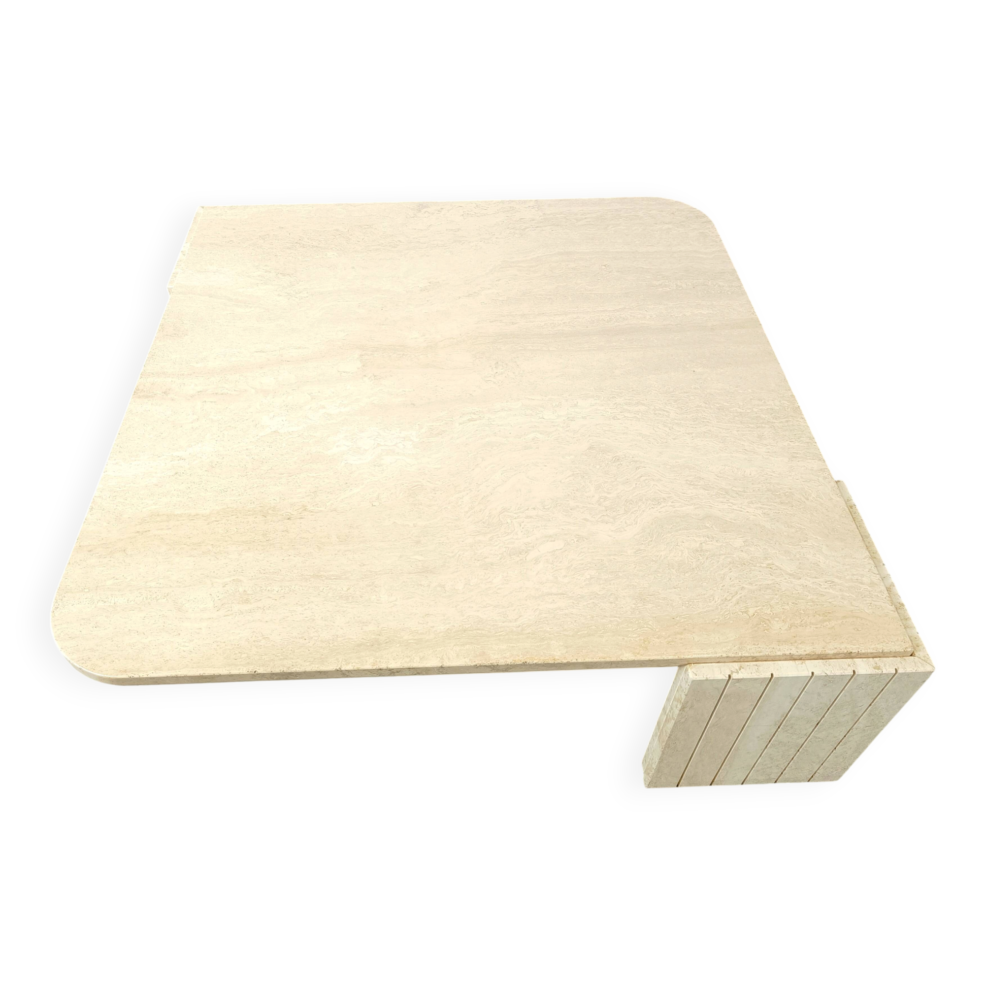 Travertine Coffee Table 1970s, Italy