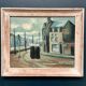 Original Swedish Oil on Panel – "Figures in the Street" by R. Eichburn – Signed – Dated 1936 – Framed – 47 × 39 cm (18.5" × 15.4")