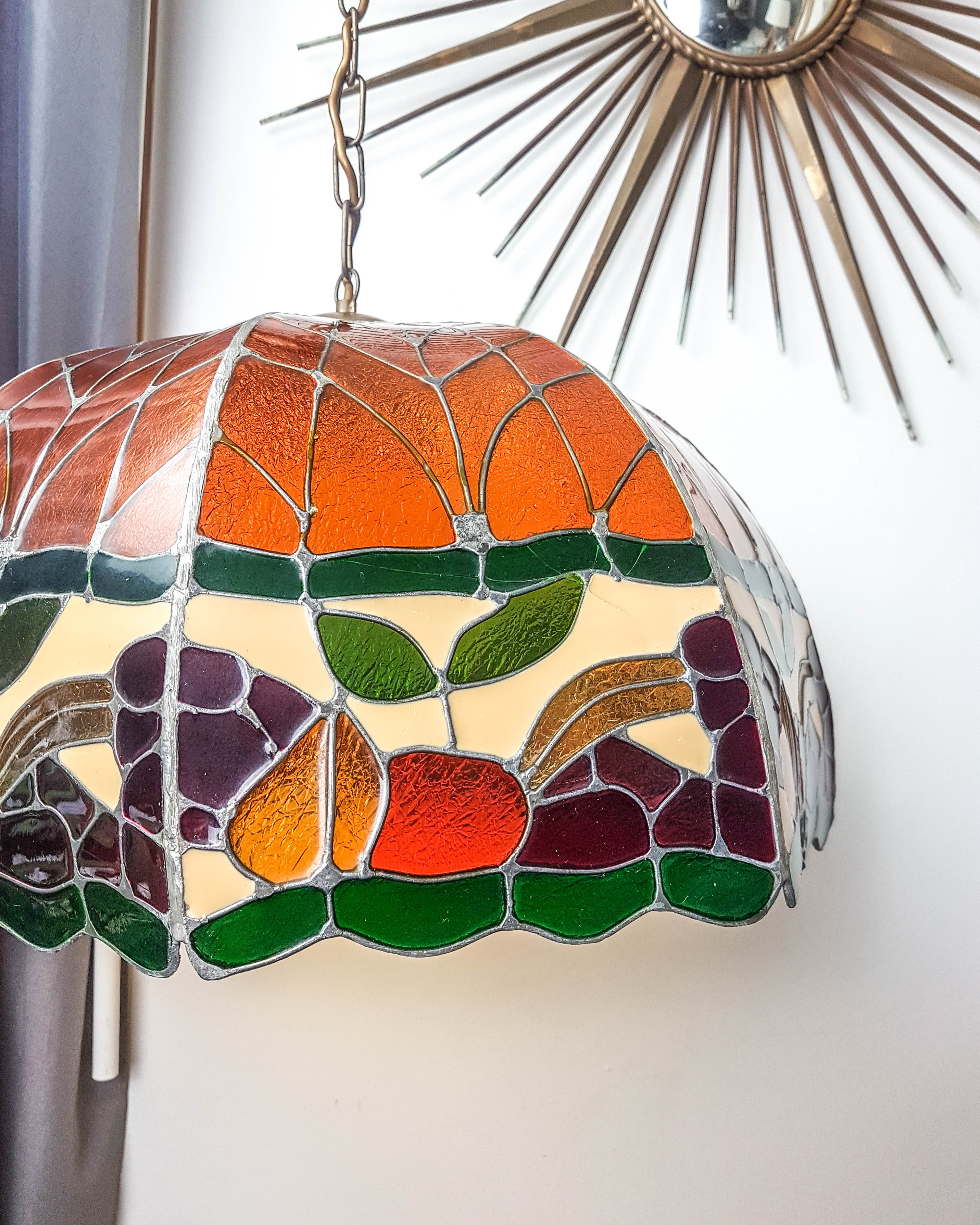 Suspension lamp style "Tiffany" vintage Art Deco