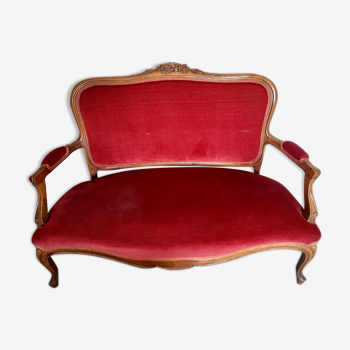 Louis XV-style lounge bench sofa