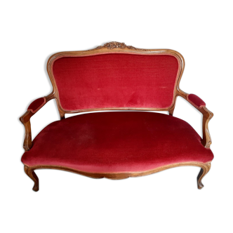 Louis XV-style lounge bench sofa