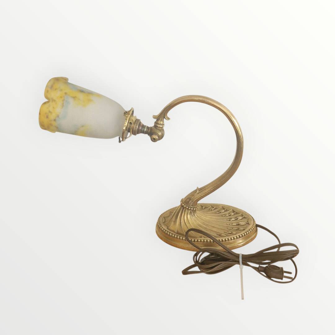 Art Nouveau lamp - Bronze and glass paste signed MüllerFrères - Circa 1910