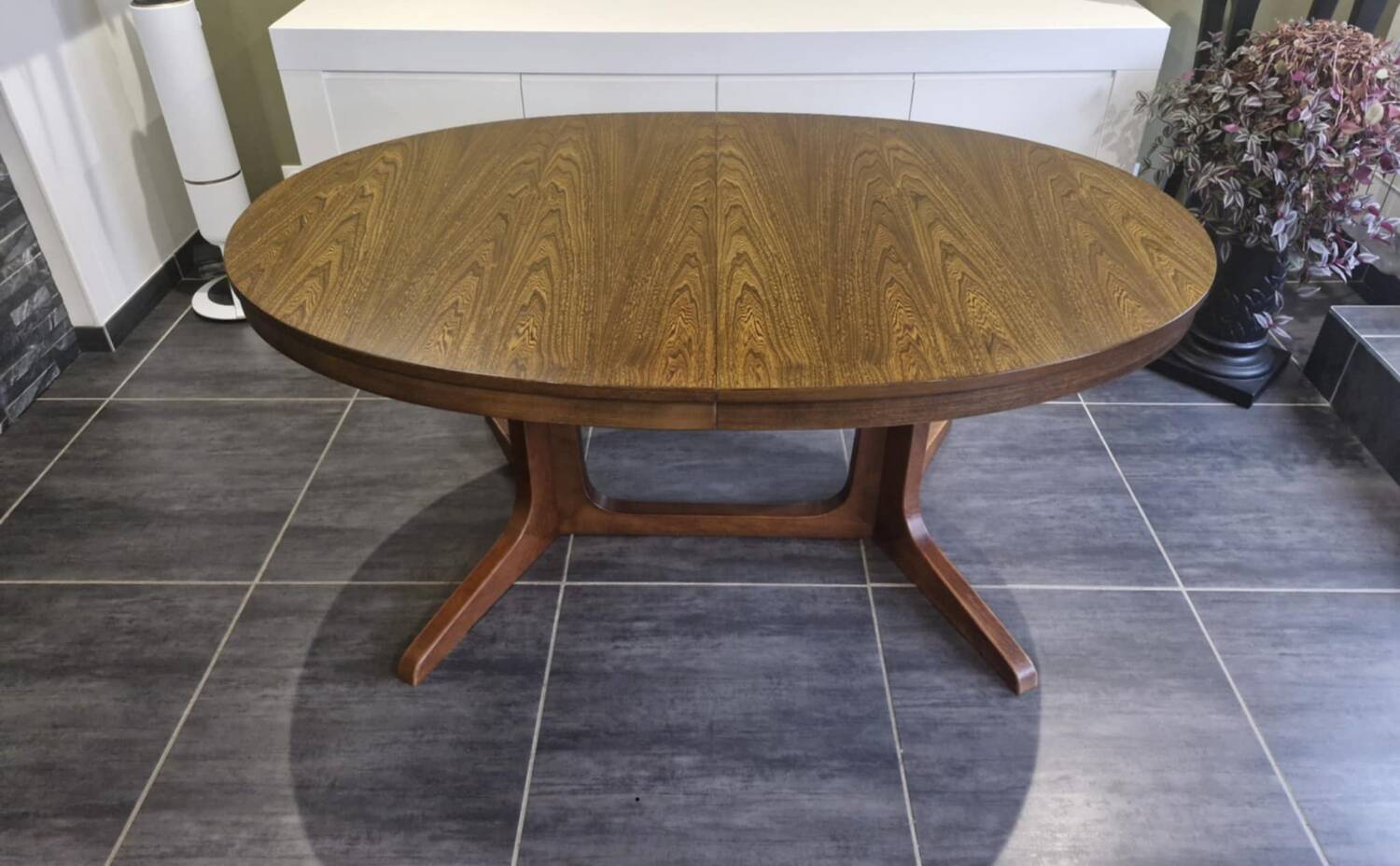 Vintage Baumann extendable table, 1970s