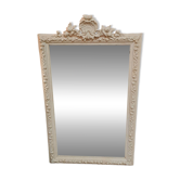 Miroir fin XIXème en stuc patiné
