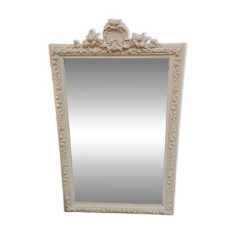 Late 19th century mirror in patinated stucco