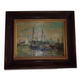 Marine landscape painting