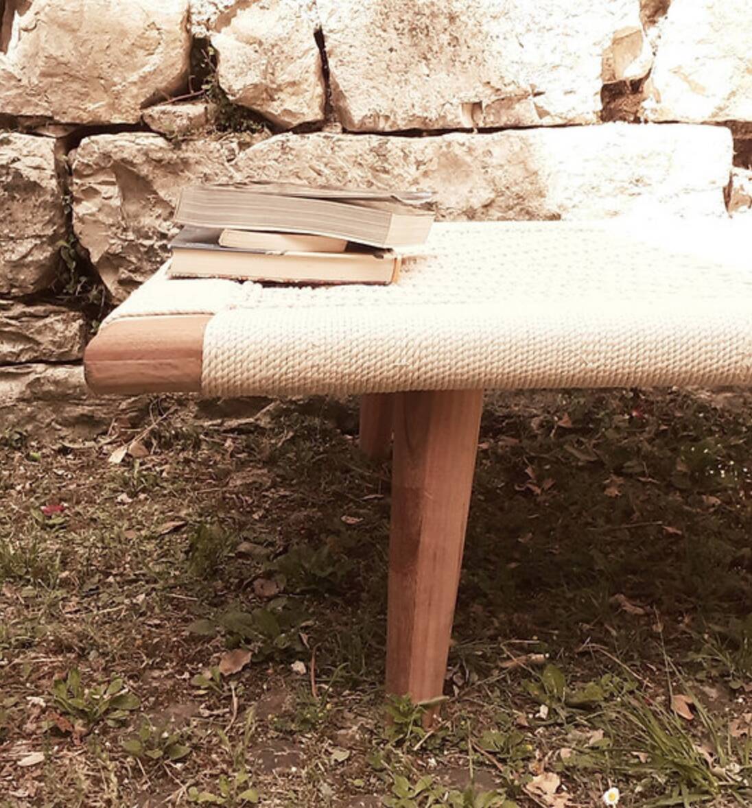 Daybed, charpoy or Indian bed, braided rope