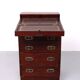 Bureau Davenport en acajou de style militaire. Angleterre