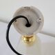 Frosted glass and porcelain wall lamp