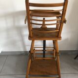 Vintage wooden high chair