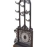 Pair of victorian cast iron hall stands