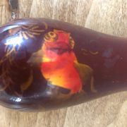 Lacquered wooden vase, Vietnam, 20th century.