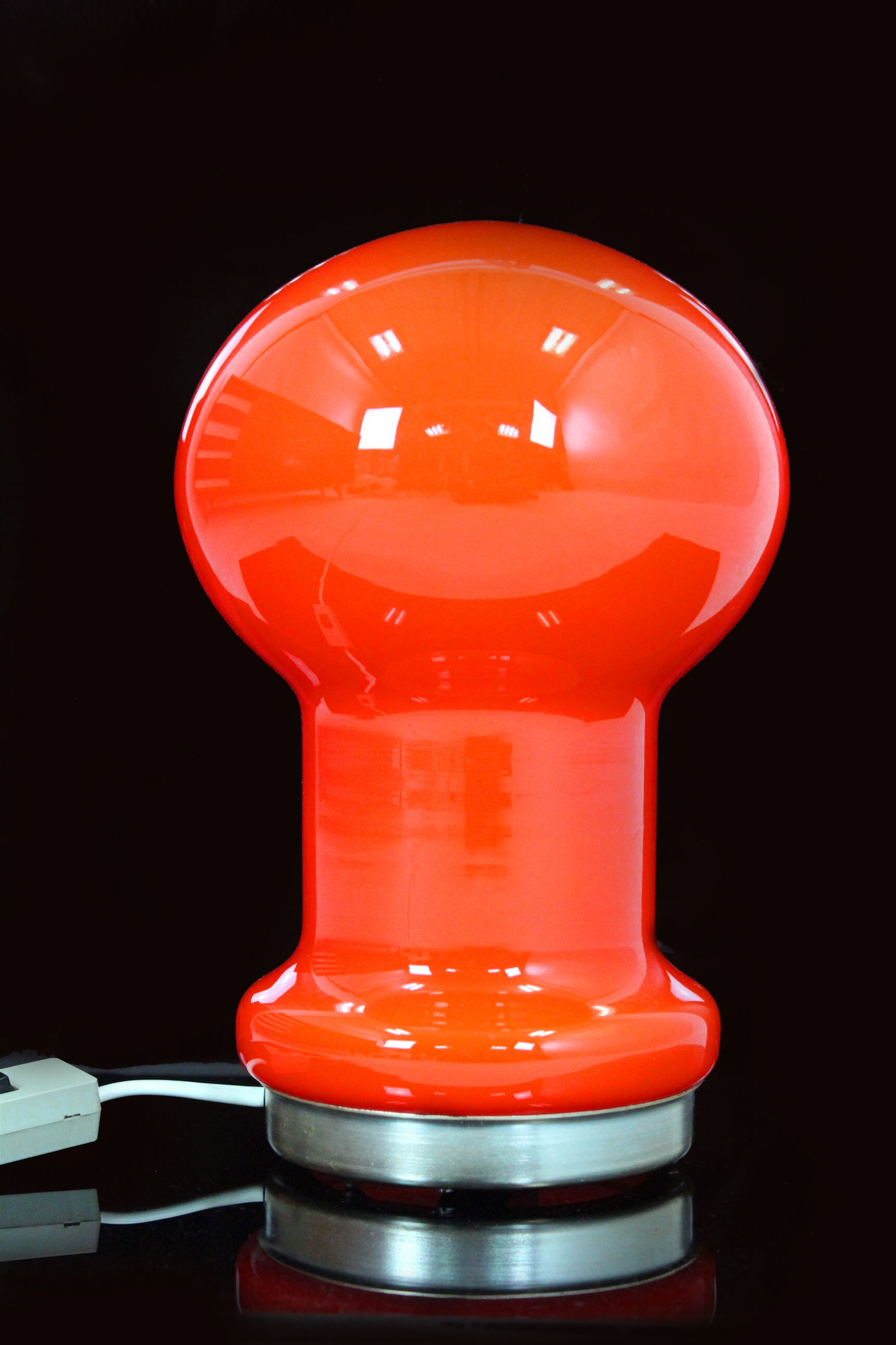 Mid-Century Glass Table Lamp from Osvětlovací Sklo, 1970s