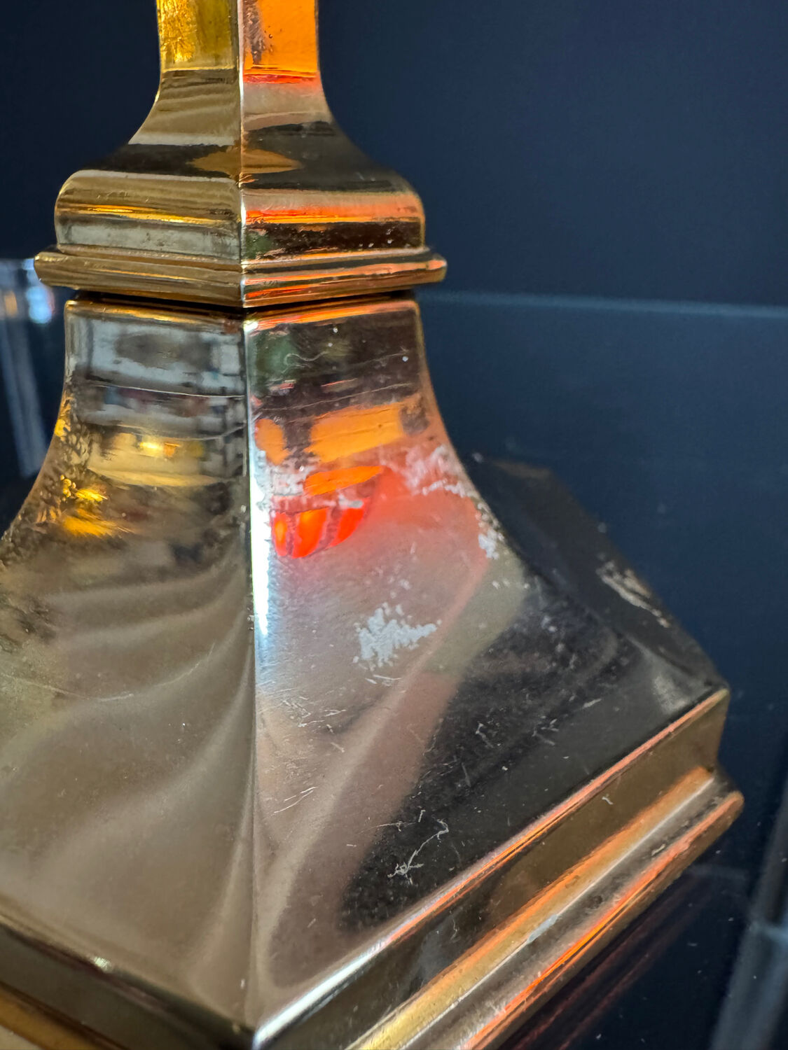 Golden Nagel candlestick from the 1970s.