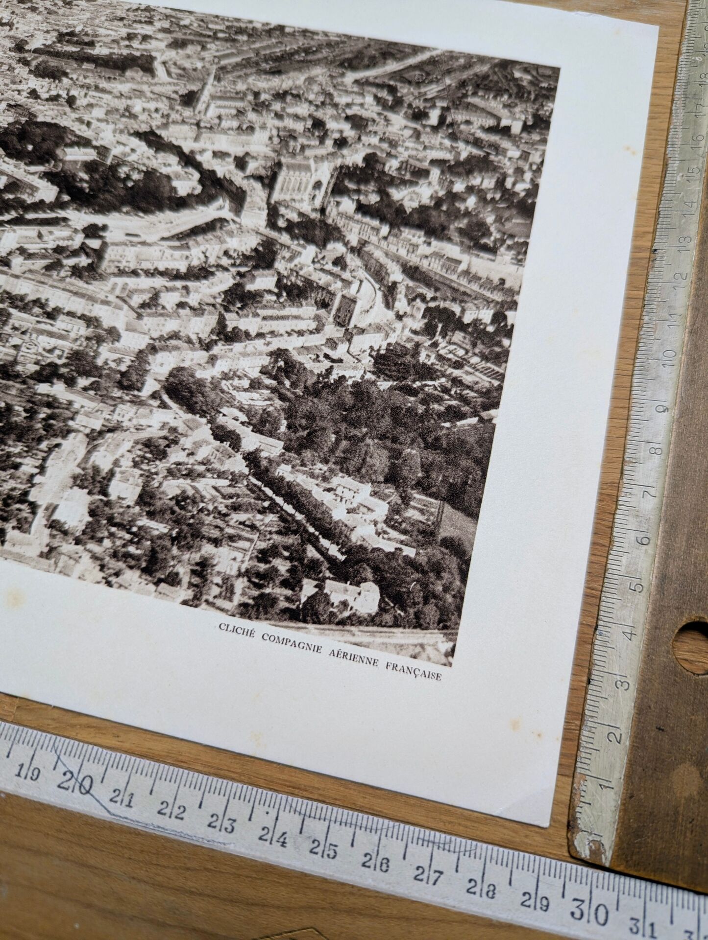 Angoulême, Charente, photo print from 1942.