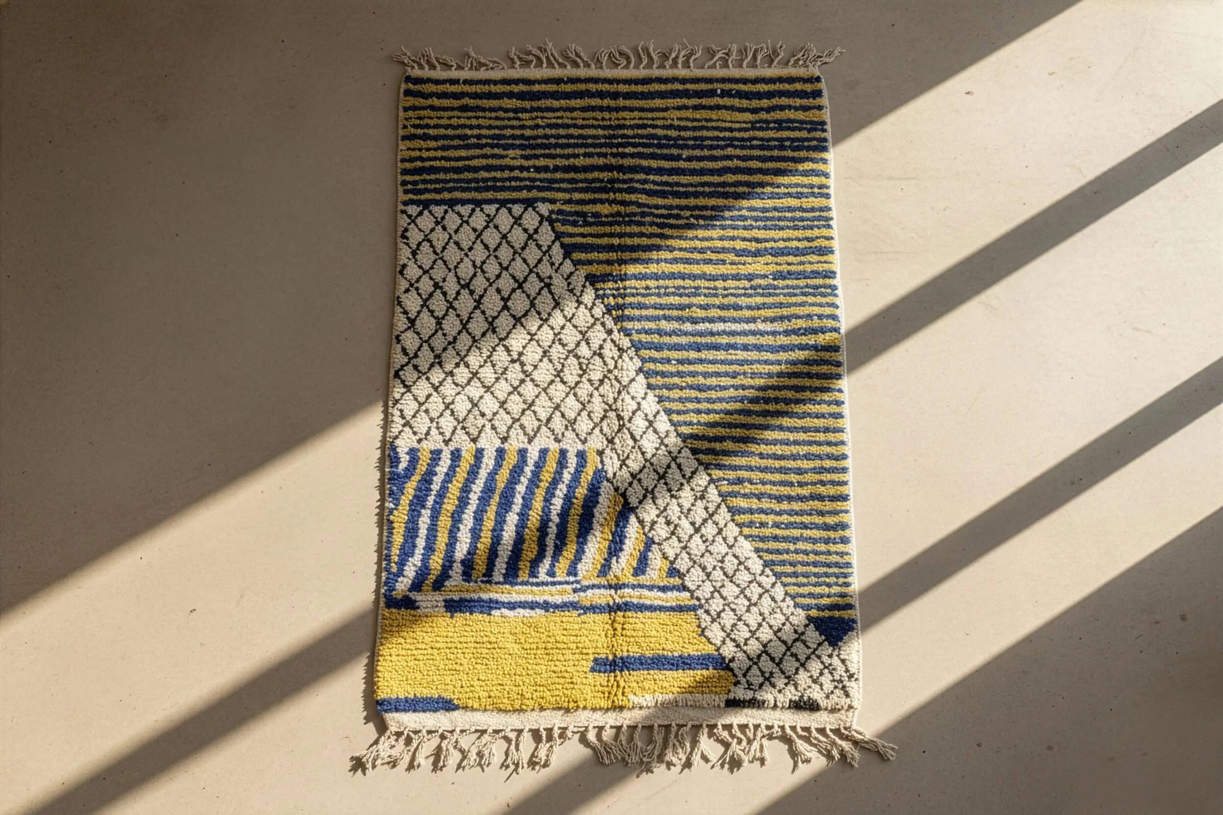 Large Berber wool rug 3x2 m