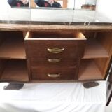 Art deco oak vanity