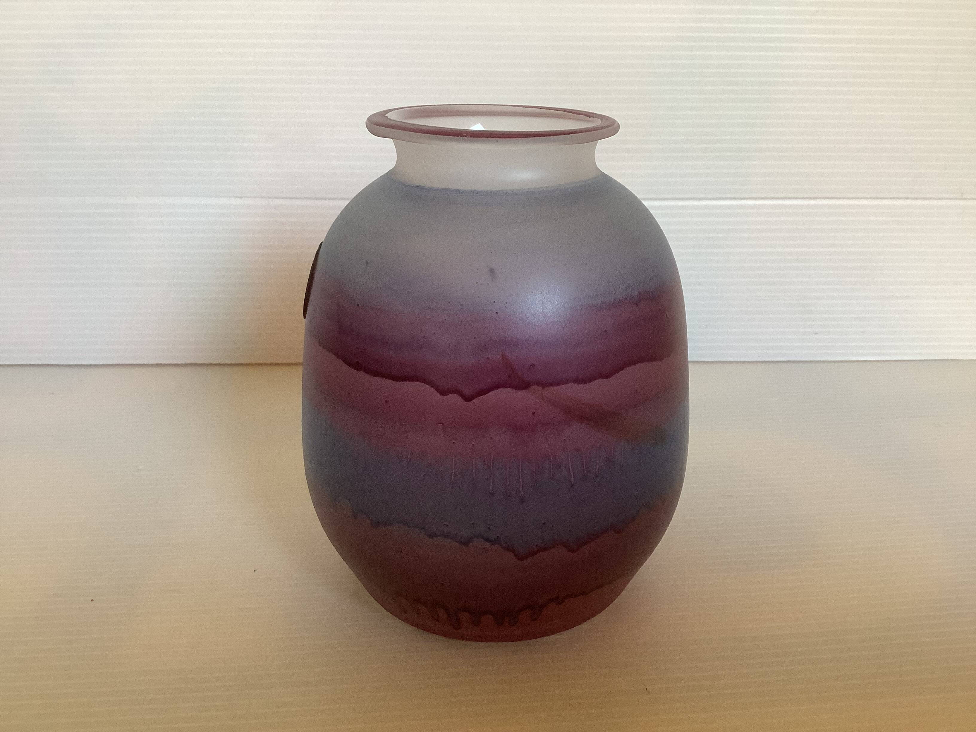 Vase Goebel kristaliglas mauve violet
