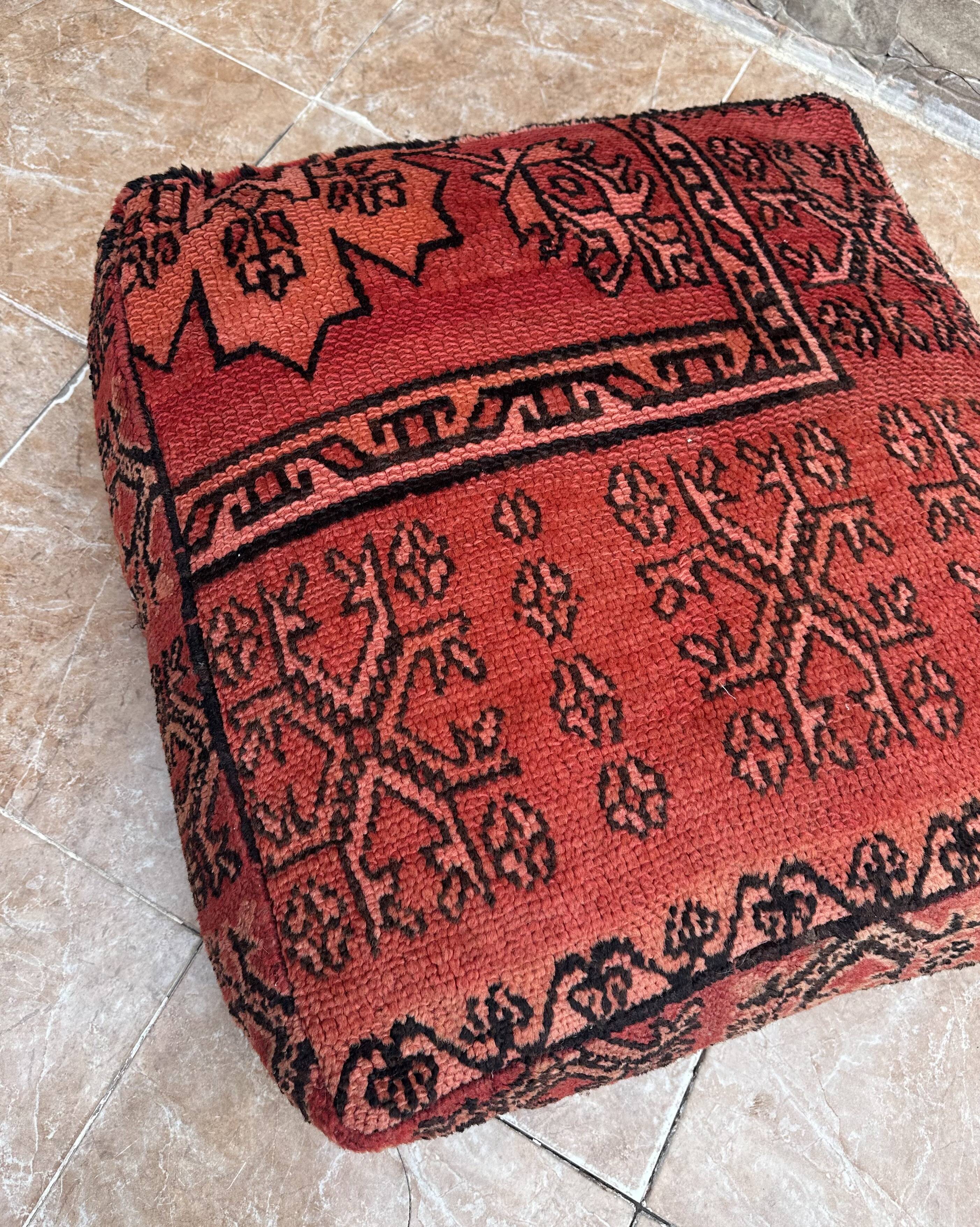 Pouf, coussin de sol Kilim berbère fait main