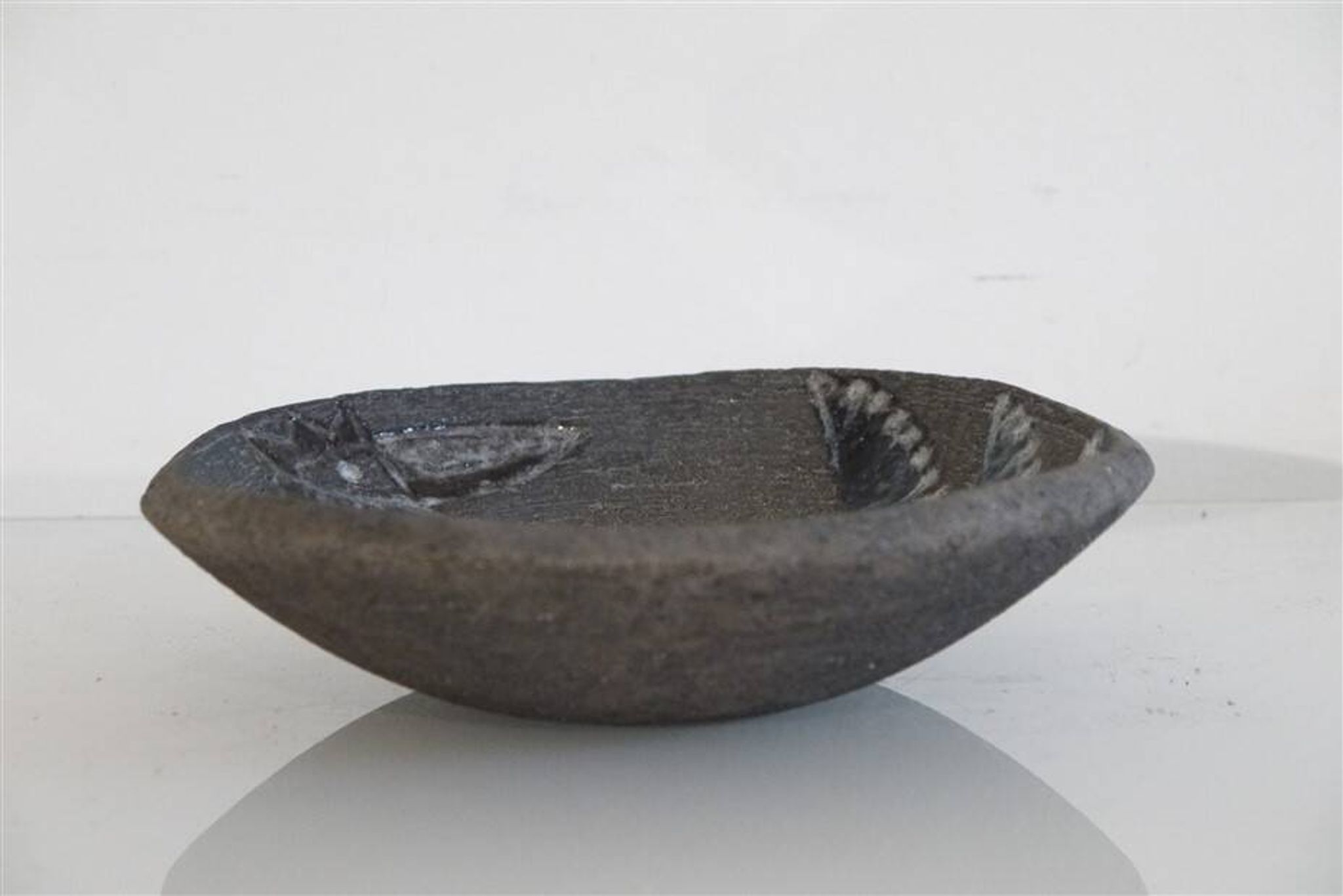 Scandinavian ceramic pocket tray 1960