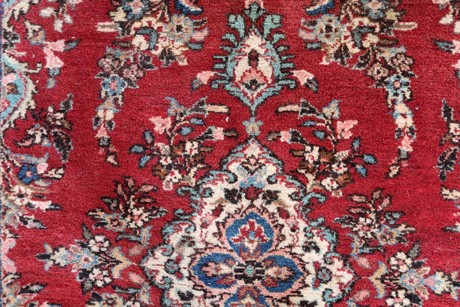 Handmade vintage Persian Malayer rug 127cm x 193cm, 1950s