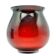 Vase moderniste, verre, Pologne, années 1970