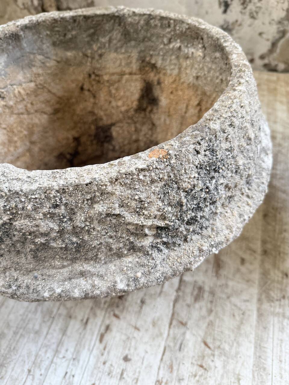 Trio of stone and cement planters, early 1900s