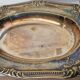 Oval serving dish in silver-plated metal – Louis XV style work