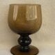 Set of eight glasses bulled on vintage foot