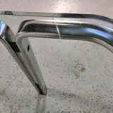 Horst Brüning coffee table for Kill International, glass and metal 70s