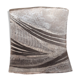 Raku assiette monochrome