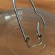 Glass bell with iron hook old vintage cheese