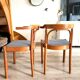 Paire chaises bistrot bois courbé