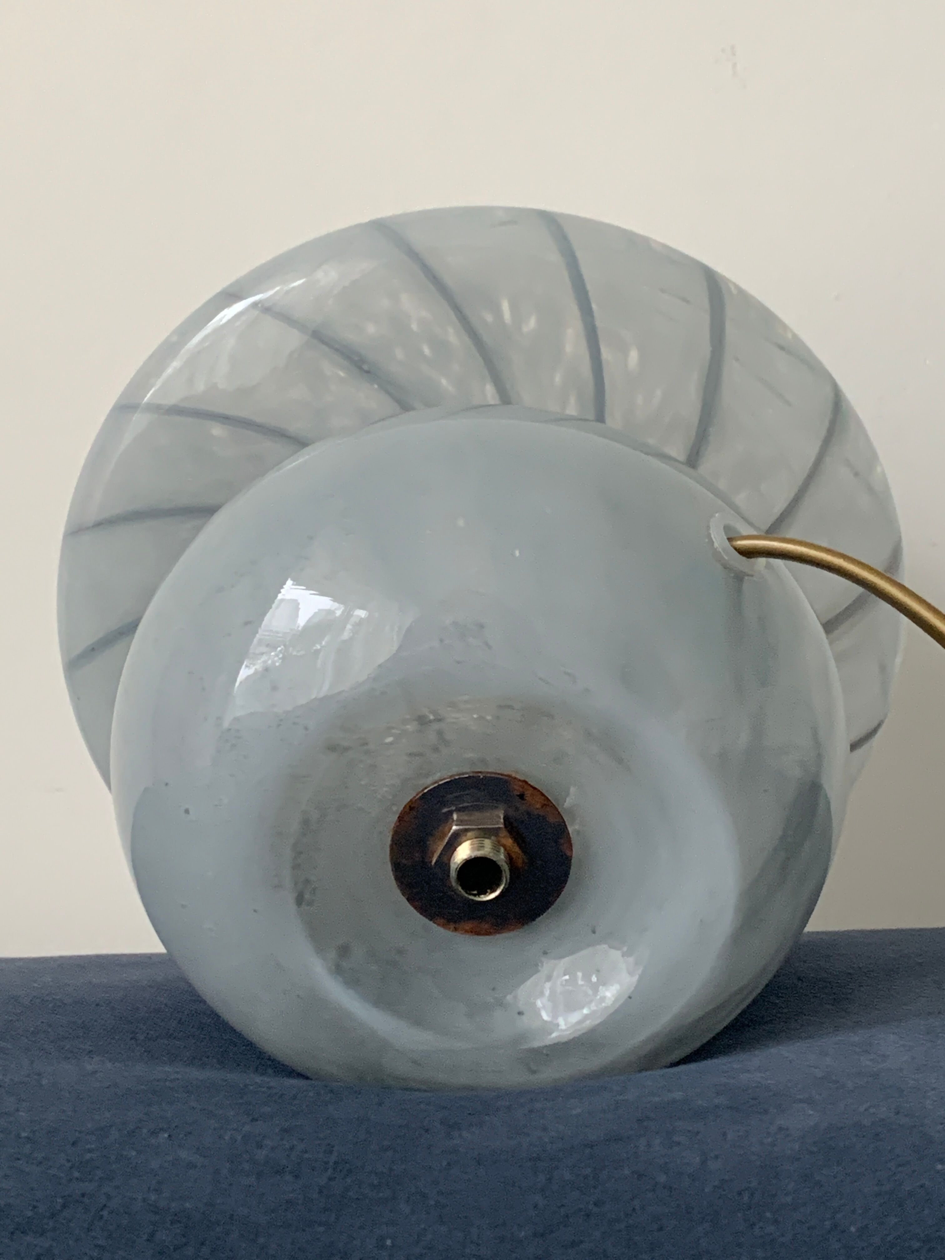 Lampe champignon en verre de Murano, 1980