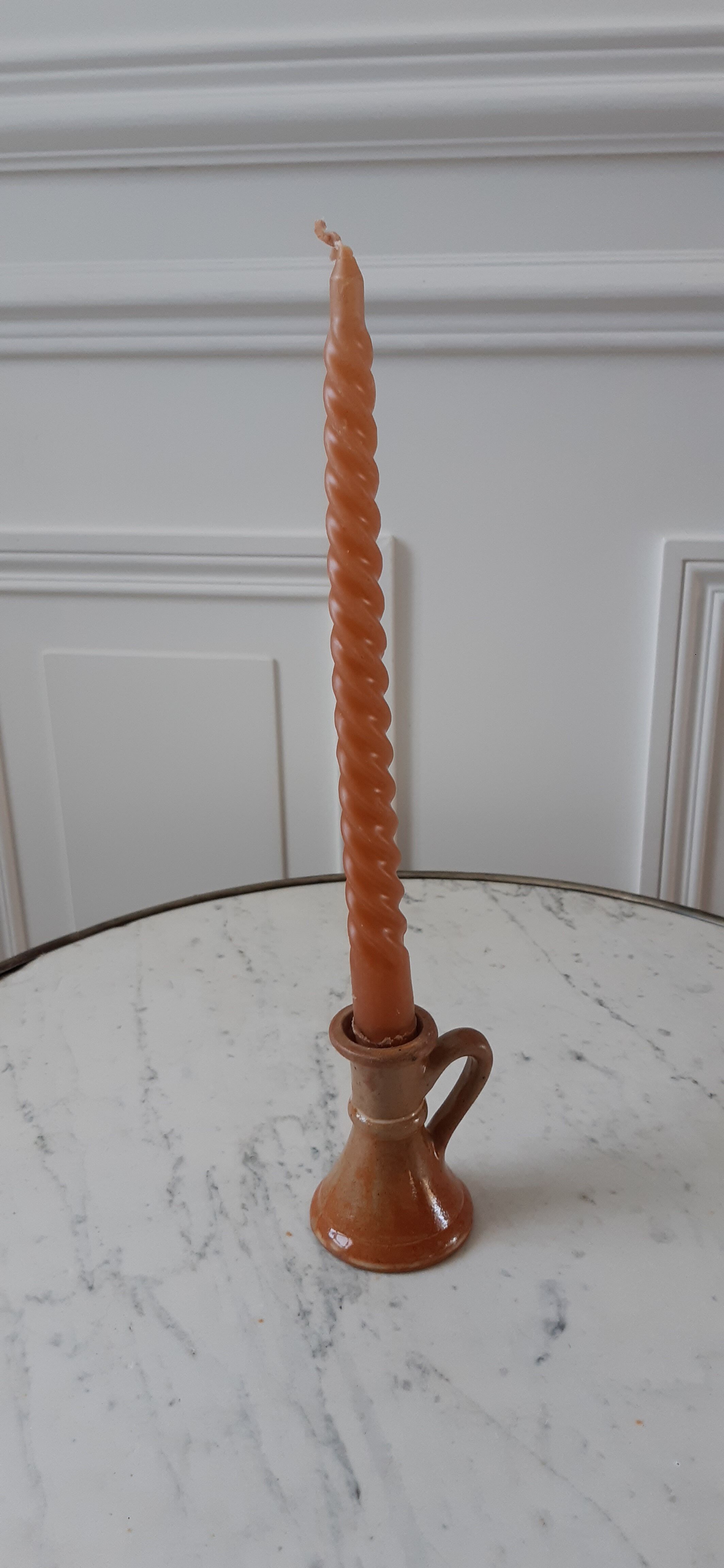 Sandstone candle holder 70s