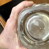 Val saint Lambert: stamped crystal vase circa 1960