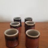 Set of 6 ceramic glasses
