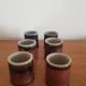 Set of 6 ceramic glasses