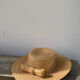 Vintage knot braided straw hat