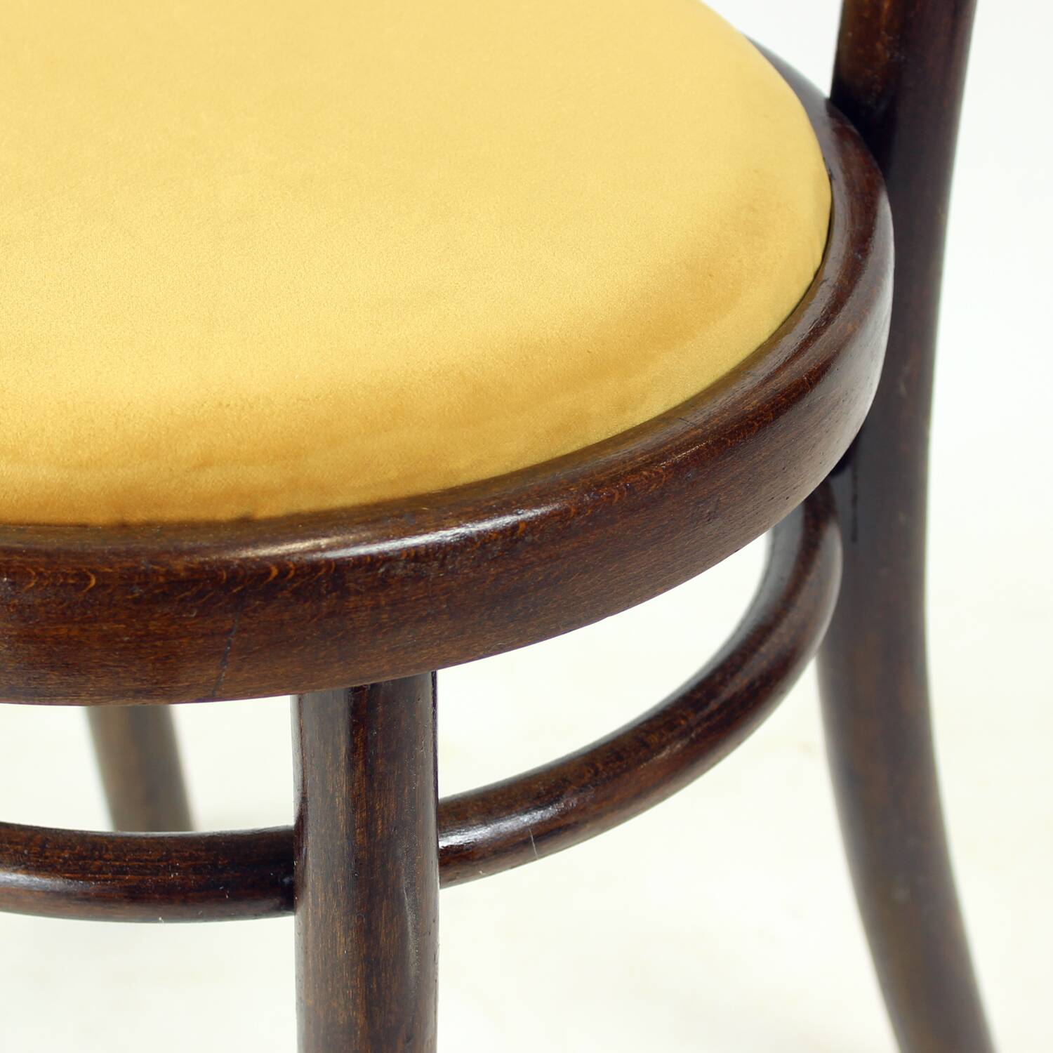 Vintage Bentwood Chair, Thonet Design, Czechoslovakia 1940s