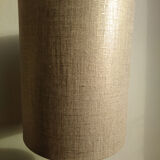 Lamp pineapple black glass and gold metal 1970